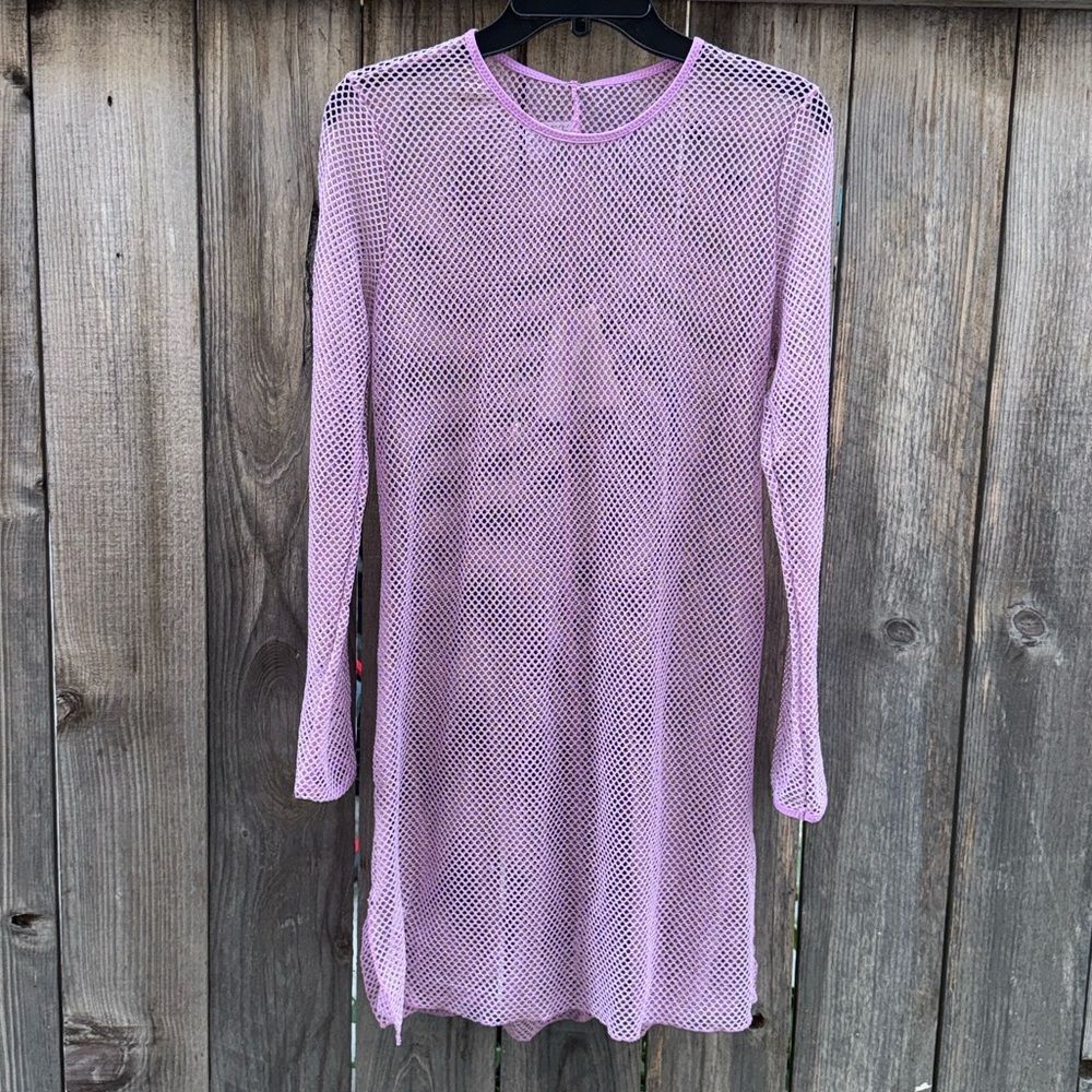 BECCA Sheer Beach Cover Ups Malva Size Large - Picture 3 of 8